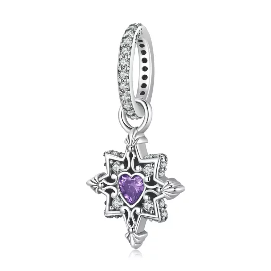 Pandora Style Love Starburst Dangle - SCC2147