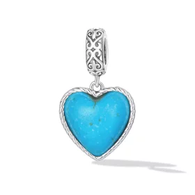 Pandora Style Love Turquoise Dangle - SCC2227 Pandora Style Love Turquoise Dangle - SCC2227