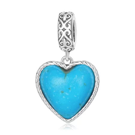 Pandora Style Love Turquoise Dangle - SCC2227
