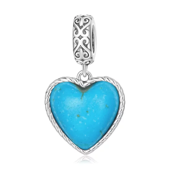 Pandora Style Love Turquoise Dangle - SCC2227