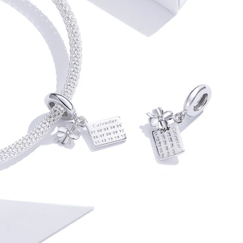 (image for) Pandora Style Lucky Calendar Dangle - BSC257 - View 4