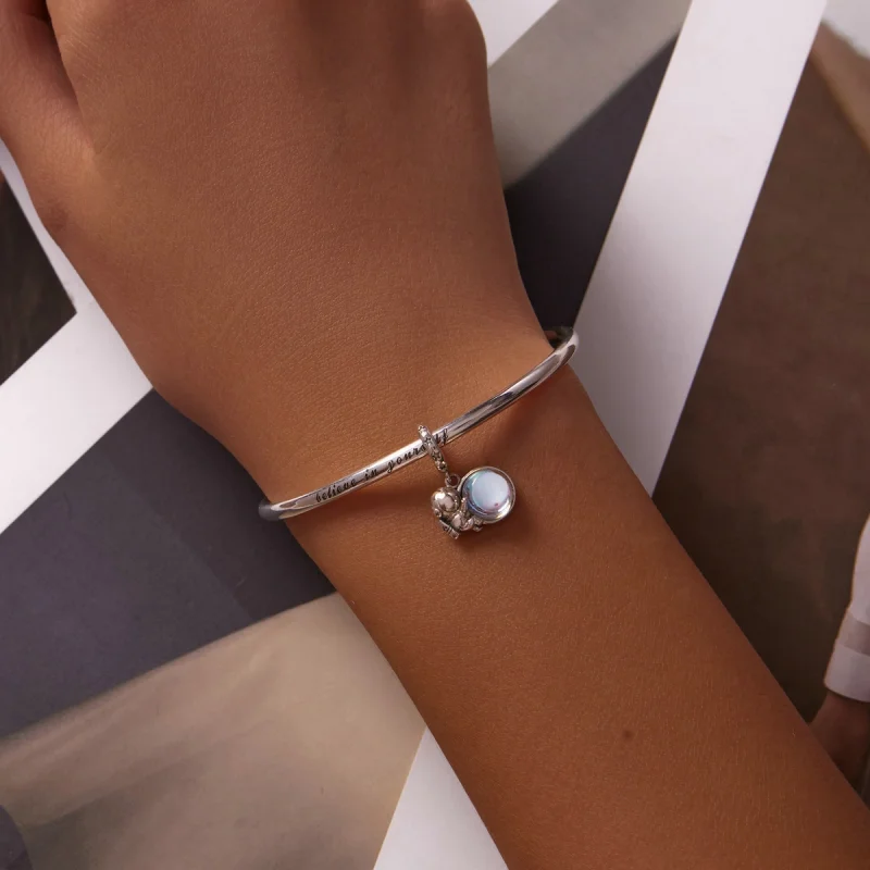 (image for) Pandora Style Lunar Astronaut Dangle - BSC581 - View 5