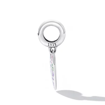 Pandora Style Mother's Day - Colorful Graffiti Hearts Dangle - BSC594