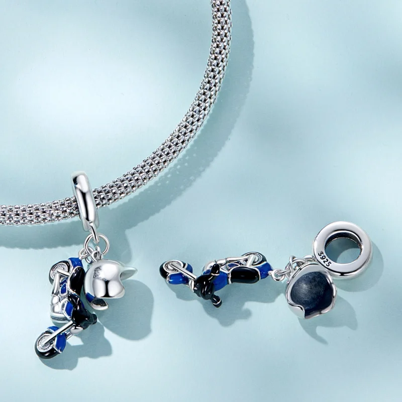 (image for) Pandora Style Motorcycle Dangle - SCC2364 - View 4