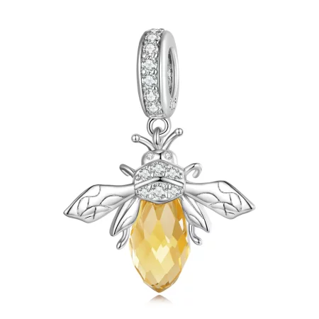 Pandora Style Murano Glass Bee Dangle - BSC710