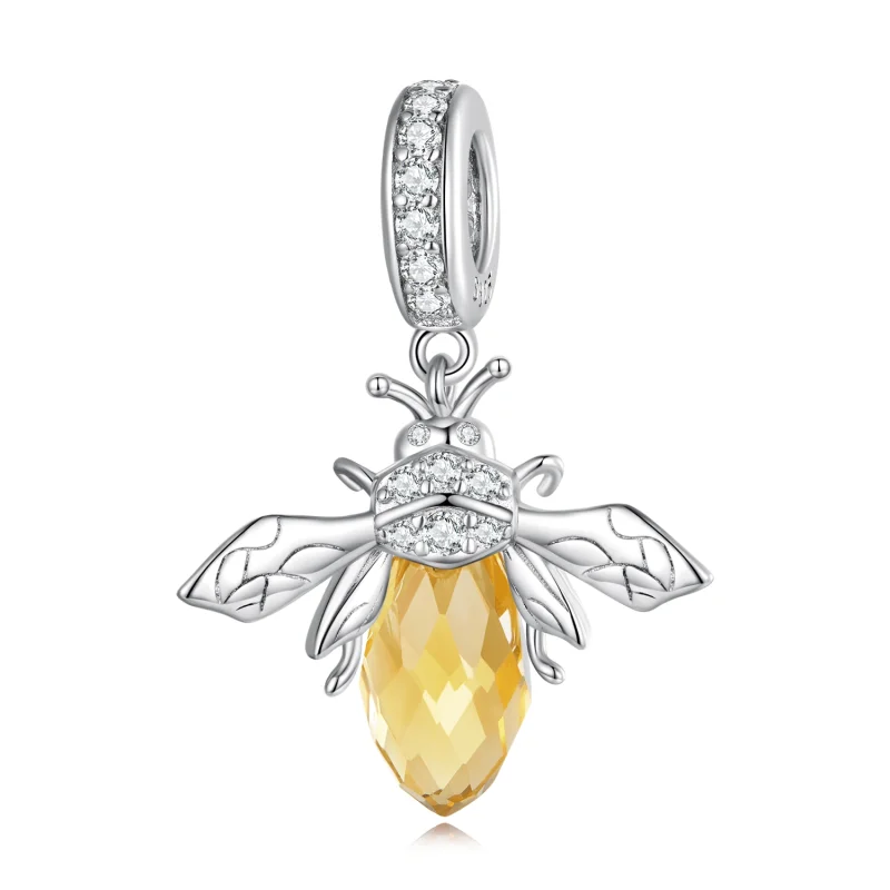 (image for) Pandora Style Murano Glass Bee Dangle - BSC710 - Product Image