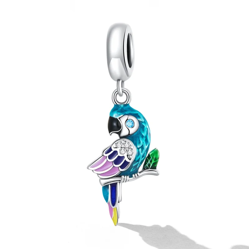 (image for) Pandora Style Parrot Dangle - SCC2271 - View 2