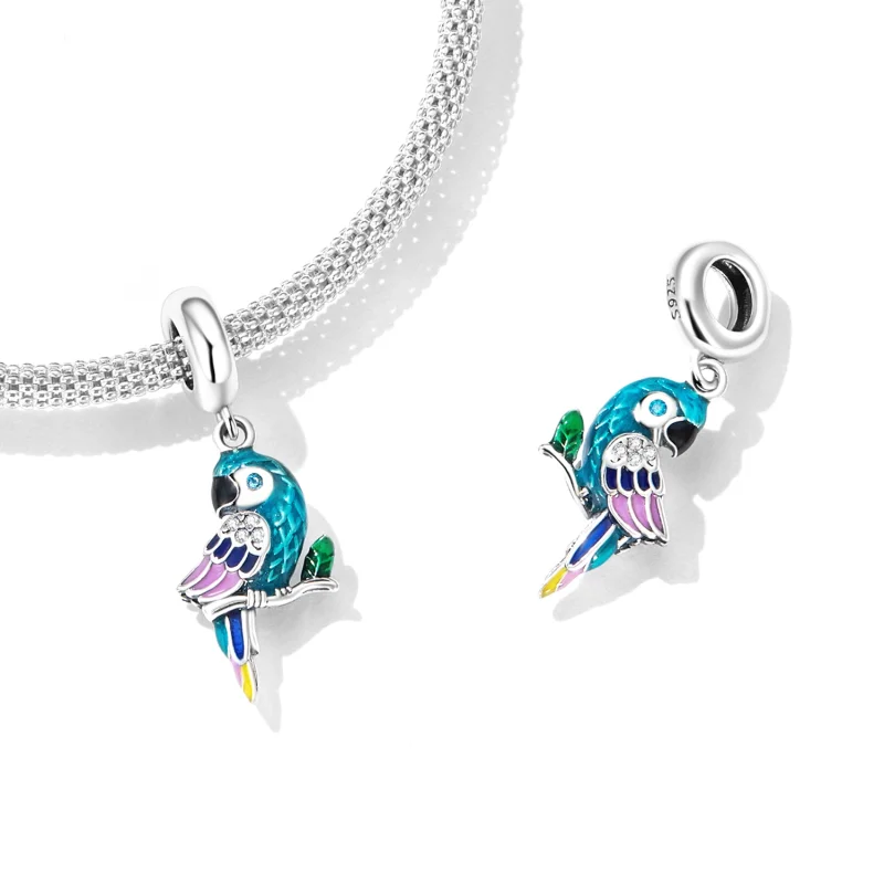 (image for) Pandora Style Parrot Dangle - SCC2271 - View 4