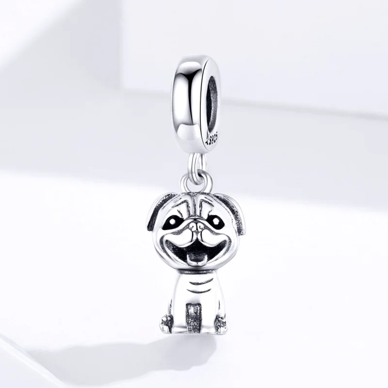 (image for) Pandora Style Pug Dangle - SCC1320 - View 2