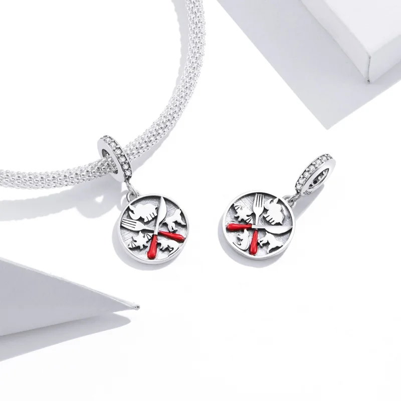 (image for) Pandora Style Refuse to Eat Wild Animals Dangle - SCC1588 - View 3