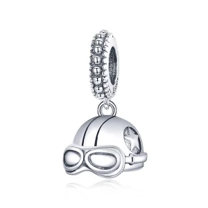 (image for) Pandora Style Retro Helmet Dangle - SCC1711