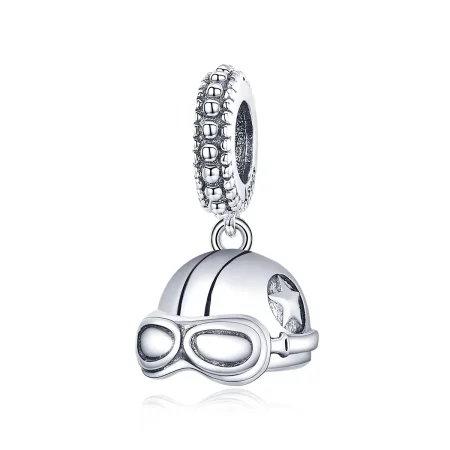 Pandora Style Retro Helmet Dangle - SCC1711