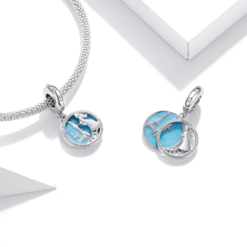 (image for) Pandora Style Romantic Encounter Dangle - BSC312 - View 3