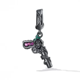 Pandora Style Rose Pistol Dangle - SCC2241 Pandora Style Rose Pistol Dangle - SCC2241