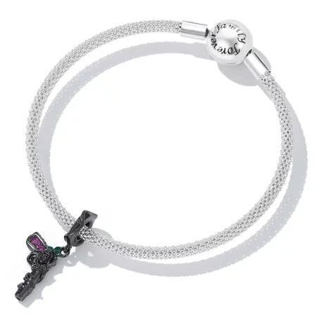 Pandora Style Rose Pistol Dangle - SCC2241