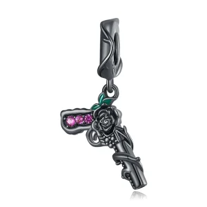 (image for) Pandora Style Rose Pistol Dangle - SCC2241