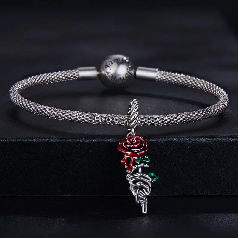 (image for) Pandora Style Scarlet Rose Dangle - SCC2404 - View 3