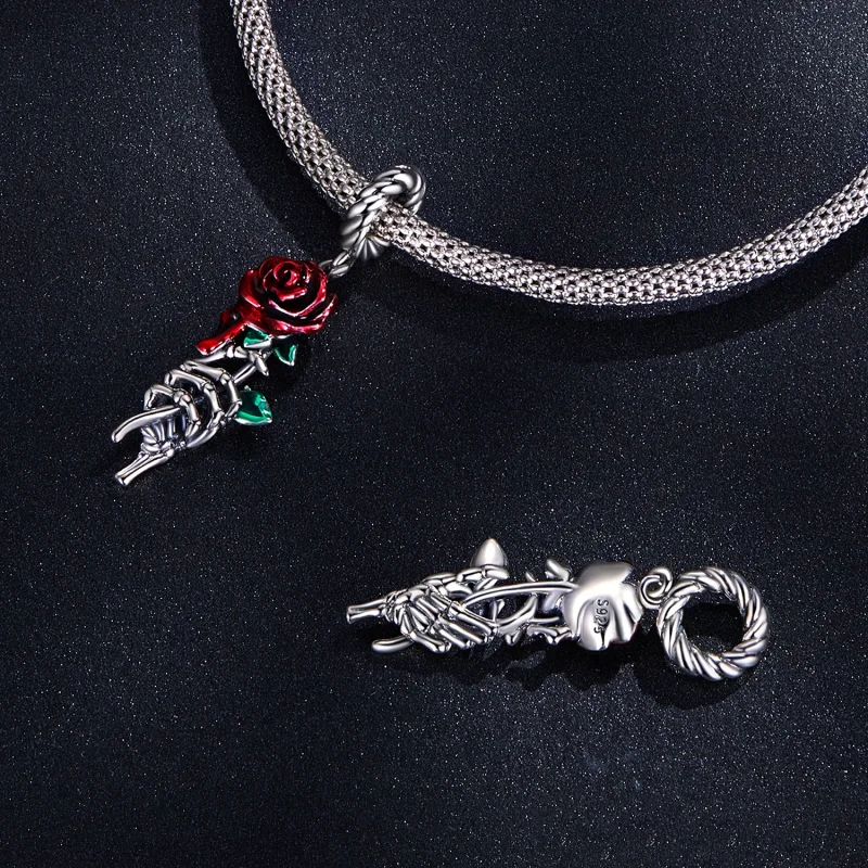 (image for) Pandora Style Scarlet Rose Dangle - SCC2404 - View 4