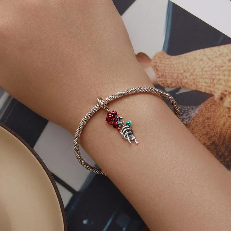 (image for) Pandora Style Scarlet Rose Dangle - SCC2404 - View 5