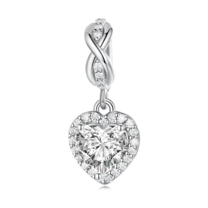 (image for) Pandora Style Shining Heart Dangle - BSC663