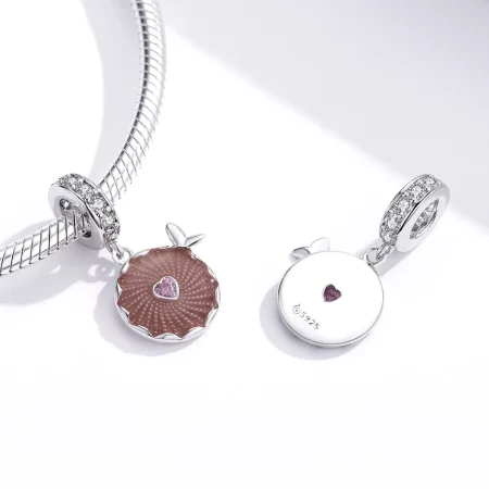 Pandora Style Shiny Flowers Dangle - BSC290