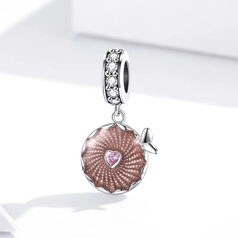 (image for) Pandora Style Shiny Flowers Dangle - BSC290 - View 3
