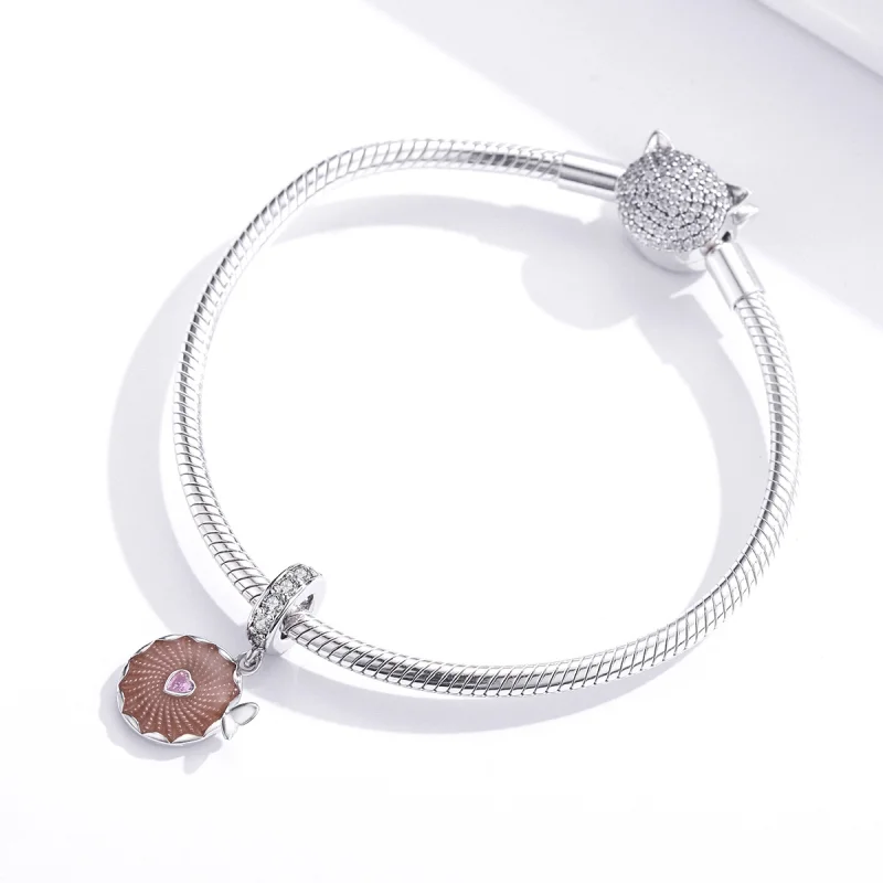 (image for) Pandora Style Shiny Flowers Dangle - BSC290 - View 4