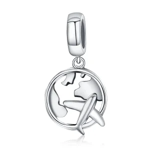 (image for) Pandora Style Silver A Dream of Traveling Around Dangle - SCC242