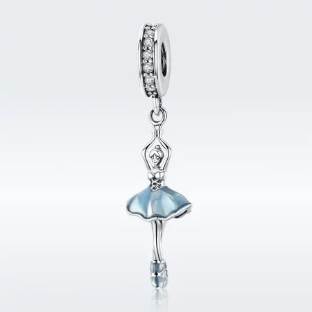 Pandora Style Silver Ballerina Dangle - SCC514