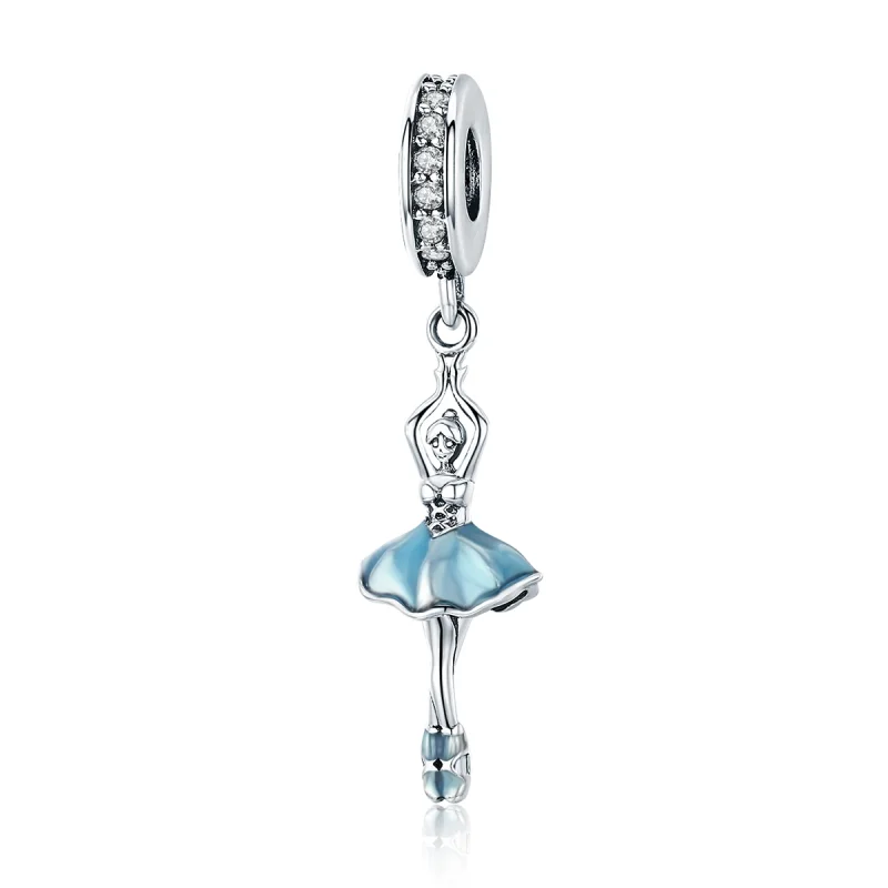 (image for) Pandora Style Silver Ballerina Dangle - SCC514 - Product Image