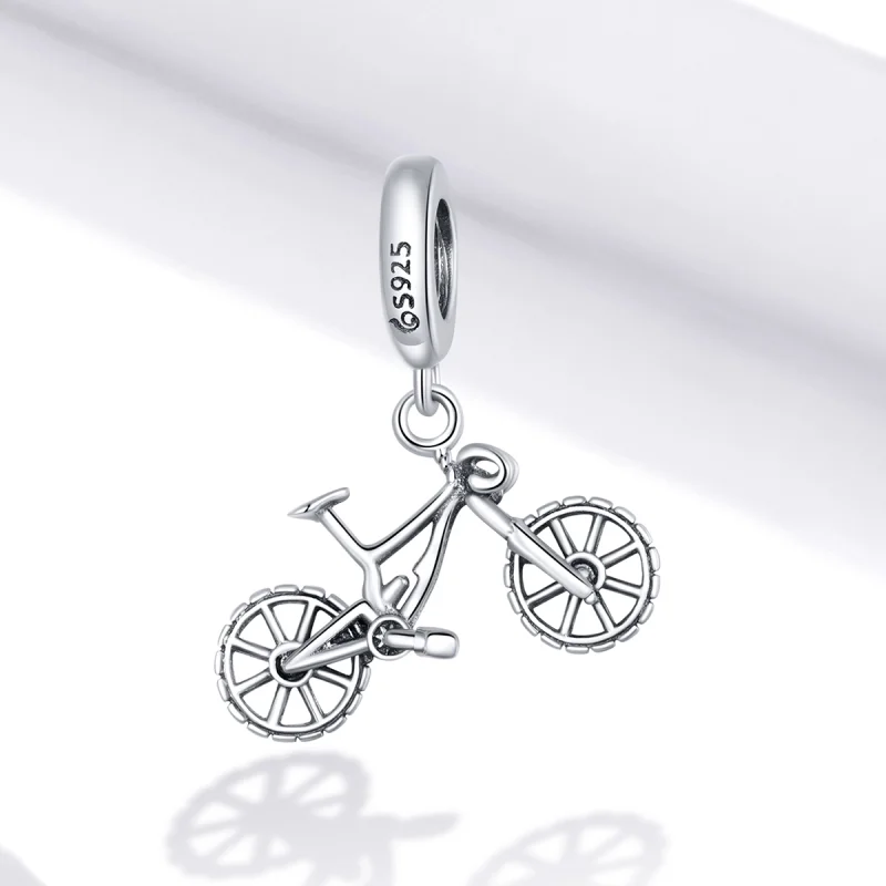 (image for) Pandora Style Silver Bicycle Dangle - BSC384 - View 2