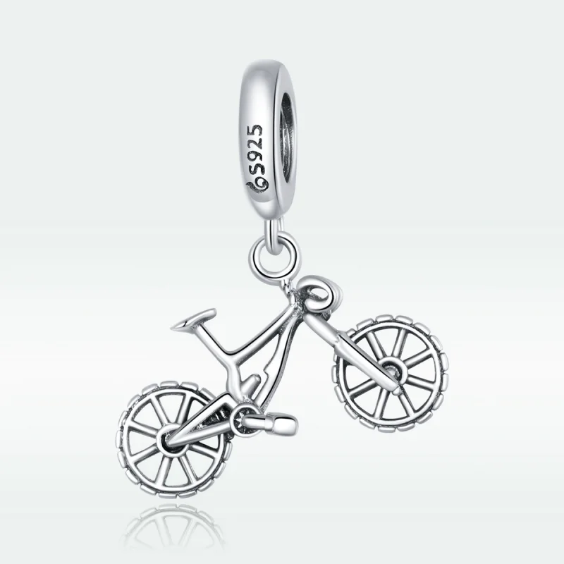 (image for) Pandora Style Silver Bicycle Dangle - BSC384 - View 5