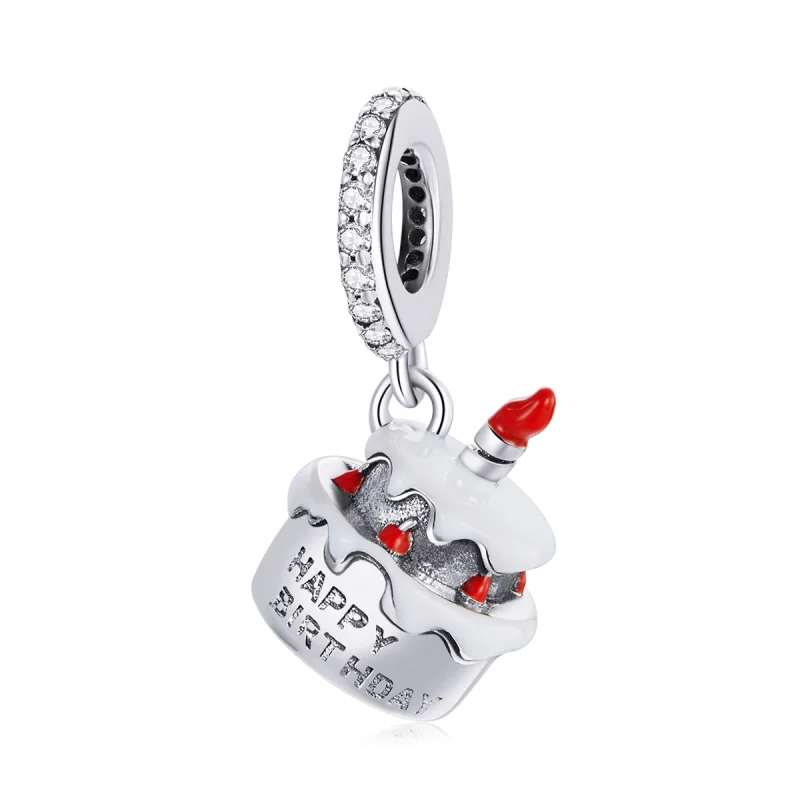 (image for) Pandora Style Silver Birthday Cake Dangle - SCC1848 - Product Image
