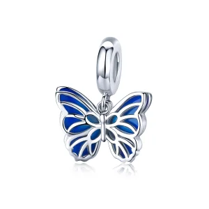 (image for) Pandora Style Silver Butterfly Dangle - BSC149