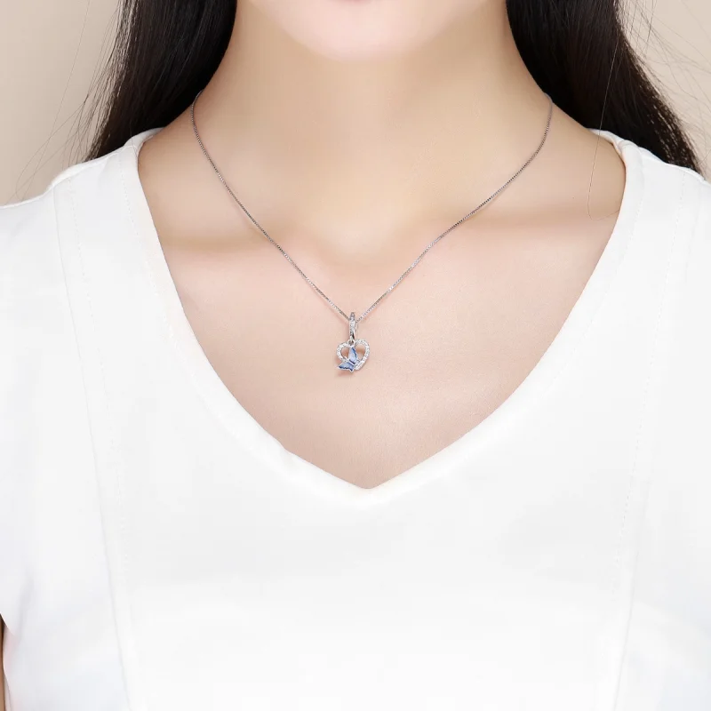 (image for) Pandora Style Silver Butterfly Dream Dangle - SCC818 - View 5