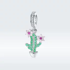 Pandora Style Silver Cactus Dangle - BSC121 Pandora Style Silver Cactus Dangle - BSC121