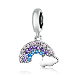 (image for) Pandora Style Silver Colorful Rainbow Dangle - SCC1625