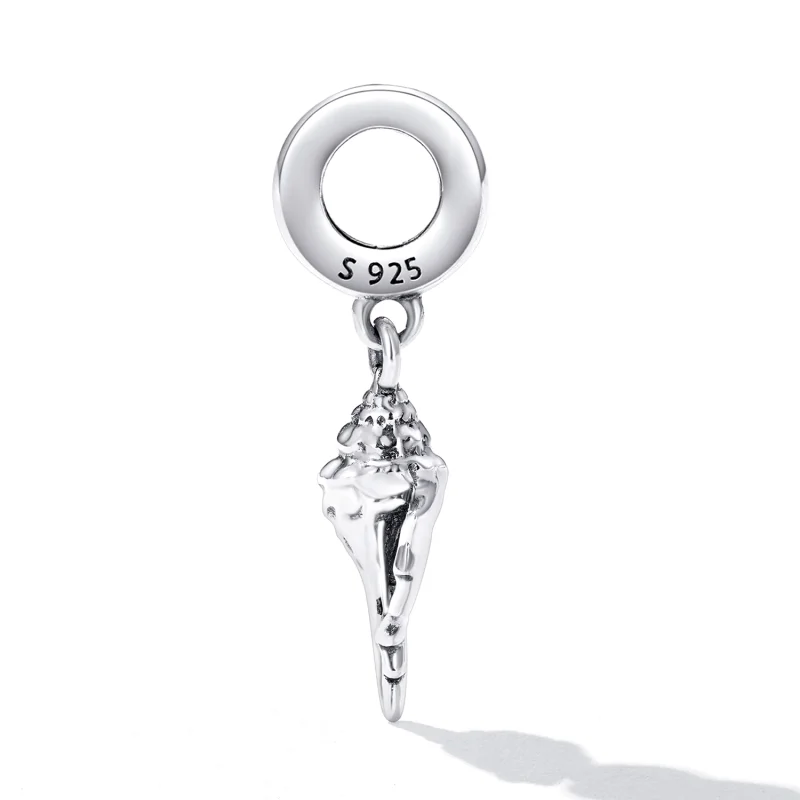 (image for) Pandora Style Silver Conch Dangle - SCC2235 - View 3