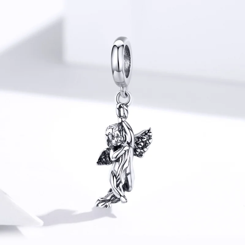 (image for) Pandora Style Silver Cupid Dangle - SCC1405 - View 2