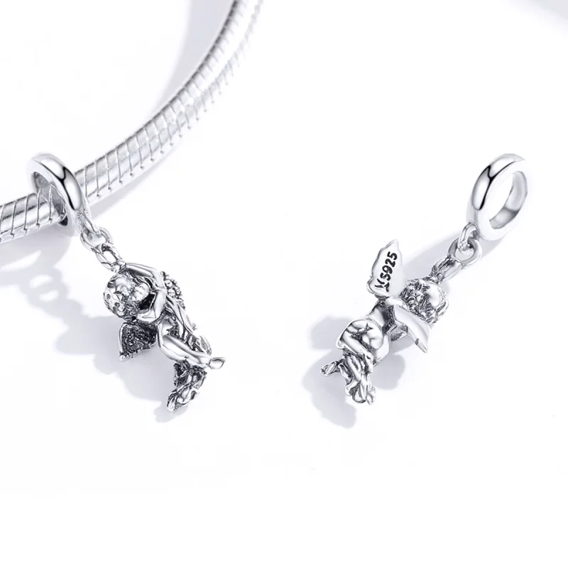 (image for) Pandora Style Silver Cupid Dangle - SCC1405 - View 4