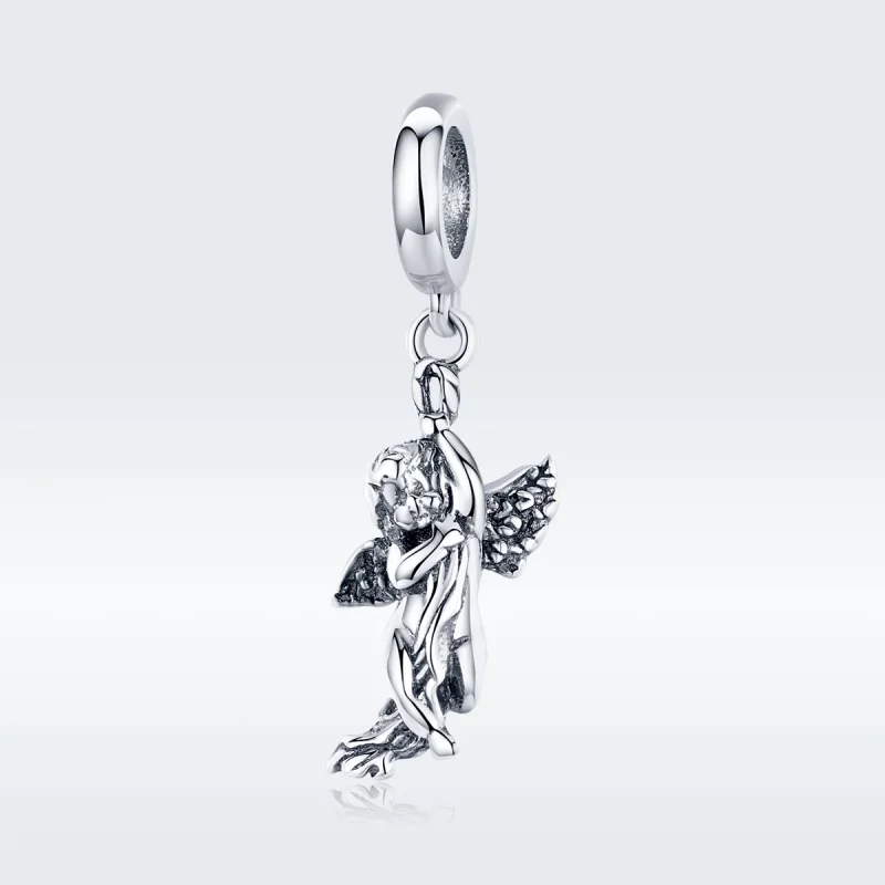(image for) Pandora Style Silver Cupid Dangle - SCC1405 - View 5