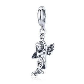 Pandora Style Silver Cupid Dangle - SCC1405 Pandora Style Silver Cupid Dangle - SCC1405