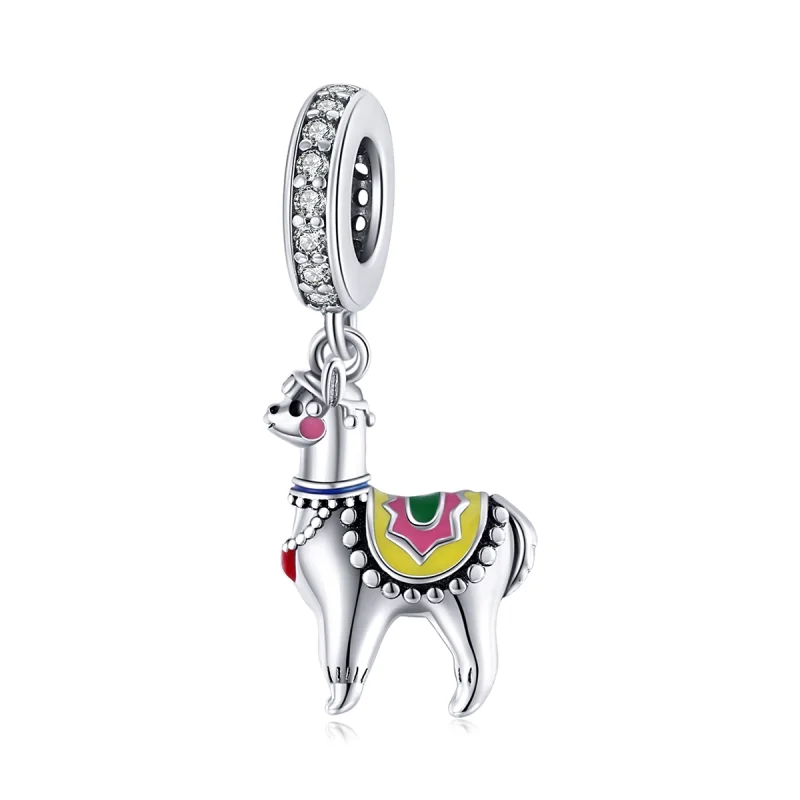 (image for) Pandora Style Silver Cute Alpaca Dangle - SCC1737 - Product Image