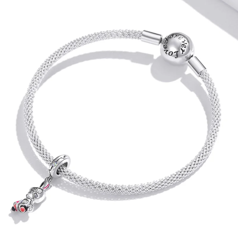 (image for) Pandora Style Silver Cyberpunk - Mechanical Rabbit Dangle - SCC1841 - View 3