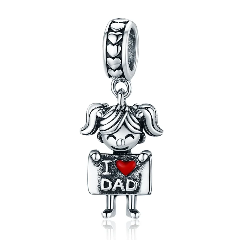 (image for) Pandora Style Silver Daddy's Girl Dangle - SCC690 - Product Image