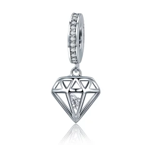(image for) Pandora Style Silver Diamond Dangle - SCC186