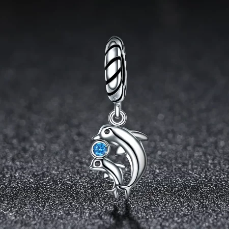 Pandora Style Silver Dolphin Dangle - SCC264