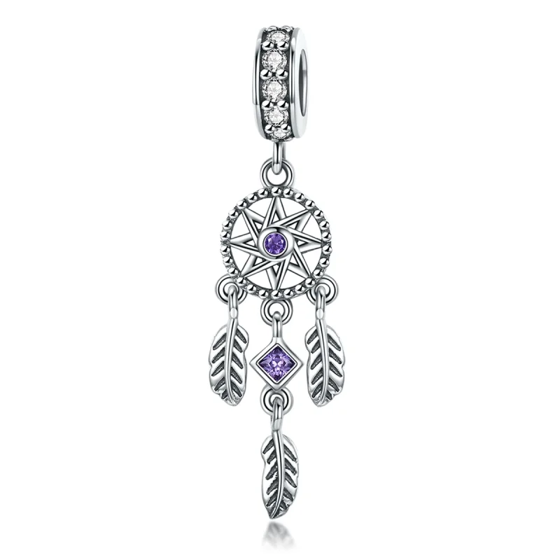 (image for) Pandora Style Silver Dreamcatcher Dangle - SCC841 - Product Image