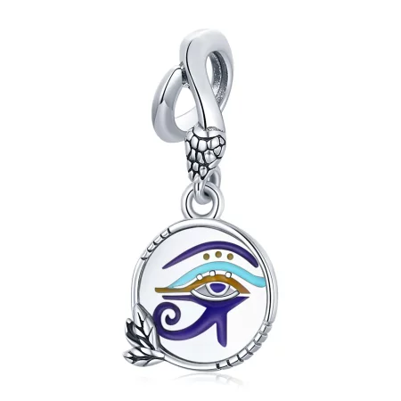 Pandora Style Silver Egypt - Twin Eyes Dangle - SCC1857 Pandora Style Silver Egypt - Twin Eyes Dangle - SCC1857