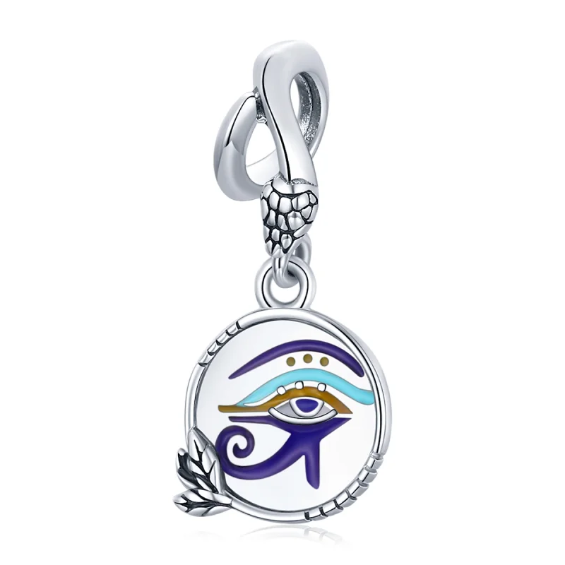 (image for) Pandora Style Silver Egypt - Twin Eyes Dangle - SCC1857 - Product Image